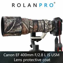 ROLANPRO Lens Camouflage Coat Rain Cover For Canon EF 400mm F/2.8 L IS USM Lens Protective Case Lens Coat For Canon SLR camera 2024 - buy cheap