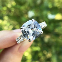 Juego de anillos de lujo para Plata de Ley 925 auténtica, joyería fina, de lujo 2024 - compra barato