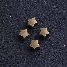 Contas de pentagrama de metal de bronze, 8 peças 7*11*11mm, descobertas de joia, amuletos de fabricação de joias fit 2024 - compre barato