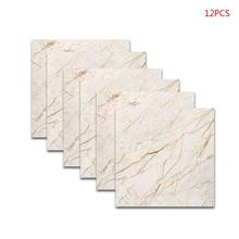 12pcs Marble Self Adhesive PVC Ceramic Tile Sticker Waterproof Wall Home Decor 2024 - buy cheap