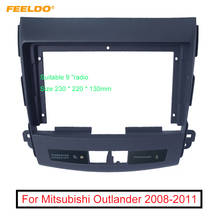FEELDO-Adaptador de marco de Fascia para coche, Kit de marco de ajuste de tablero de Audio con pantalla grande de 9 pulgadas, estéreo, 2DIN, para Mitsubishi Outlander 2024 - compra barato