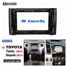 Moldura para painel de carro, 2 din, rádio automotivo, abs, pc, plástico, para toyota tantu 2014 + secitia 2013 + kit dash 2024 - compre barato