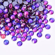 SS6-SS30 Glass Strass Crystal Purple Velvet Hot Fix Rhinestones Iron On Stones Clear Hotfix Rhinestones For Wedding Dress A43 2024 - купить недорого