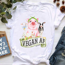 Camiseta feminina para 6 cores, camiseta gráfica engraçada com estampa de animais cooler 2024 - compre barato