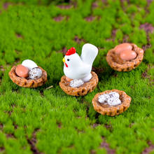 5PCS Resin Miniature Hatching Chicks DIY Craft Accessory Home Garden Decoration Hatching Chicken Ornaments Miniature Figurines 2024 - buy cheap