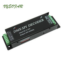Новый светодиодный декодер DMX в SPI для 2801 6803 2812 2811 IC полосы 5 в 12 В 24 В постоянного тока вход DMX512 SPI TTL пиксельный преобразователь сигнала контроллер 2024 - купить недорого