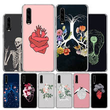 Human Organs Brain Phone Case For Huawei P30 Lite P40 P20 Pro P10 P50 Mate 40 30 20 10 Art Customized Soft Cover Fundas Coque 2024 - buy cheap