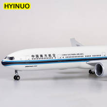 47CM 1/157 Scale B777 Dreamliner Aircraft Air China Southern Airlines Model W Light and Wheel Diecast Plastic Resin Plane 2024 - buy cheap