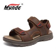 New Summer Genuine Leather Men's Sandals Lightweight Men's Shoes Outdoor Comfortable Beach Sandals Fashion Casual Shoes Sneakers 2024 - buy cheap