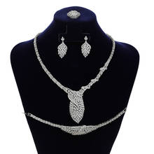 Jewelry Sets HADIYANA Gorgeous Lady Party Wedding Necklace Earrings Ring And Bracelet Set 4pcs Zirconia CN1710 Conjunto de joyas 2024 - buy cheap