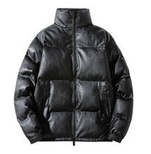 Casaco masculino de algodão com acolchoamento, jaqueta estilosa para homens de inverno 2024 - compre barato