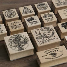 XINAHER Vintage journey story map stamp DIY wooden rubber stamps for scrapbooking stationery scrapbooking standard stamp 2024 - buy cheap