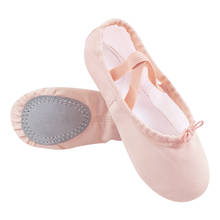 Yoga Slippers Gym Teacher Yoga Ballet Dance Shoes For Girls Women Ballet Shoes Canvas Kids Children pink red black nude white 2024 - buy cheap