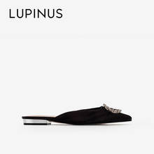 LUPINUS-Sandalias de punta para mujer, zapatos informales de estilo Retro, con diseño lujoso de diamantes de imitación, para primavera 2024 - compra barato