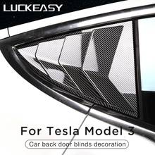 LUCKEASY for Tesla Model 3 car exterior accessories model3 2022 car special modified rear door shutter decoration decoration 2024 - buy cheap