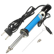 2020 AC 220V 30W Handheld Electric Tin Suction Sucker Pen US EU Plug Desoldering Pump Soldering Tool With PCB Board 2 Nozzles 2024 - купить недорого