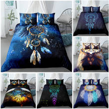 Bohemian Dream-catcher 3D Bedding Set Colorful Feather Duvet Cover Pillowcase Single Twin Full King Queen Size Bed  Bedlinen 2024 - buy cheap