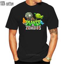 Camiseta masculina algodão orgânico-plantas vs zumbis poster o pescoço s para homem engraçado camiseta novidade camiseta feminina 2024 - compre barato