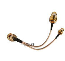 Conector SMA macho a 2 SMA hembra RF RG316, Cable de extensión Y Coleta, 10/15/20/30/50cm /1m, 10 Uds. 2024 - compra barato