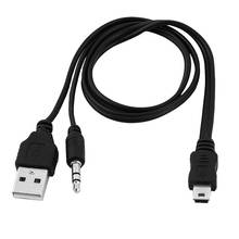 3,5 мм Aux USB2.0 Мужской Mini 5-контактный USB Портативный Динамик аудио кабель 2024 - купить недорого
