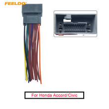 FEELDO-arnés de cables de interfaz de 24 pines para Honda Accord, Cable de enchufe de Radio de coche, adaptador estéreo de CD/DVD, 1 unidad 2024 - compra barato