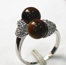 Free Shipping  fashion & charming 8mm tiger eye stone ring P(#7 8 9) 2024 - buy cheap