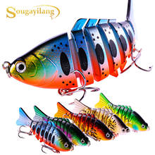 Sougayilang 1PCS Colorful Fishing Bass Lure  Lifelike  Fishing Eyes Wobbler Multi Jointed Artificial Bait  Hard Fishing  Lure 2024 - buy cheap