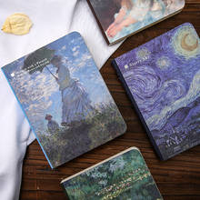 World famous painting creative notebook Van Gogh Monet Creative Diary journal School supplies 2024 - buy cheap
