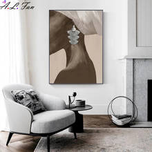 Unframed pintura em tela mulher africana dropshipping casa decoração cartazes e impressões cuadros arte da parede fotos para sala de estar 2024 - compre barato