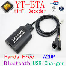 Yatour bta bluetooth mãos livres chamada inteligente telefone a2dp kits de carro para 1991-2006 bmw 3pin + 6pin x5 x3 m3 m5 YT-BTA com hi-fi hfp 2024 - compre barato