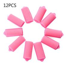 12 Pcs Soft Sponge Hair Rollers Pink DIY Hair Styling Foam Cushion Rollers Curler Hairdressing Tool for Women and Kids 2024 - buy cheap