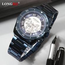 Longbo relógio masculino de quartzo 2020, relógio de marca de luxo e esportivo com design à prova d'água de aço inoxidável 2024 - compre barato