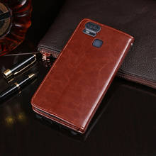 For Asus ZE553KL Case 5.5" Wallet Flip Business Leather Capa Phone Case for Asus Zenfone 3 Zoom S Z01HD Cover Coque Accessories 2024 - купить недорого