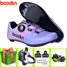 BOODUN-zapatos de Ciclismo ultraligeros para hombre y mujer, zapatillas deportivas para bicicleta de carreras, atléticas 2024 - compra barato