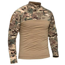 Camiseta tática militar masculina, traje tipo sapo do exército americano manga comprida, camisetas de camuflagem, treinamento de campo tático, uniforme de 4xg 2024 - compre barato