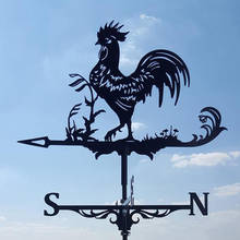 Metal Rooster Shape Weathervane Weather Vane Outdoor Wind Direction Indicator 2024 - buy cheap