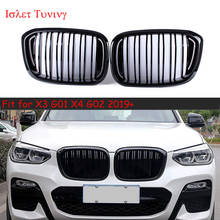 G01 Gloss Black Front Bumper Racing Grille for BMW X3 G01 X4 G02 Kidney Grill 2019 2020+ 2024 - buy cheap