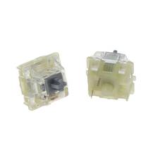 Interruptor prateado silencioso cereja mx rgb, 2 peças original 3 pinos para teclado mecânico y3nd