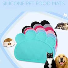 Pet Mat Dog Feeding Placemat  Pet Bowl Drinking Mat Silicone Food Pad For Dog Cat Waterproof Easy Washing 2024 - buy cheap