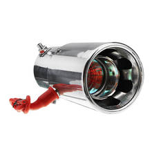 Ponta flamejante 30-63mm do silenciador da luz vermelha da tubulação de escape de aço inoxidável, resistente de alta temperatura, anti-corrosão 2024 - compre barato