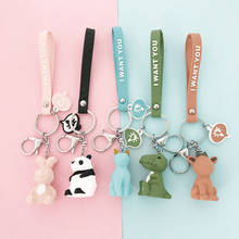 Hot Funny Lovely cute fox Keychain With Key Fob high quality Kids Toy Gift Decorate key ring Bag Key chains Beautiful Gifts 2024 - buy cheap