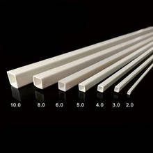 Tubo de plástico de ABS, Material de modelo arquitectónico, 25 cm de longitud, varias especificaciones, 100uds. 2024 - compra barato