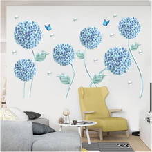 Dandelion 3D Wall Stickers Flowers Wallpaper TV Wall Teenager Living Room Bedroom Decals Home Decor Aesthetic 2024 - buy cheap