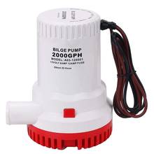 Bomba de esgoto para barco, 2000gph, 12v, não-automática, resistente à corrosão, proteção de airlock, submersível, marinha, bomba de água de esgoto 2024 - compre barato