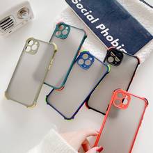 Anti-Fall Matte Transparent Skin Feel case for iphone 11 pro max xr xs x 8 plus 7 6 6s camera protect soft tpu Shockproof Cover 2024 - buy cheap