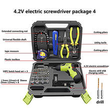 Cordless Electric Screwdriver Rechargeable Lithium Battery 90 Degree Rotation Drill Scissors Pliers Measure Household Power Tool 2024 - buy cheap