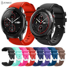 22mm Watch Strap For Xiaomi Huami Amazfit Pace Stratos 3 2 2S/GTR 2 2e/GTR 47mm Silicone Watchband For Samsung Gear S3 2024 - buy cheap
