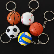 Мужская баскетбольная цепочка для ключей, модный бейсбольный футбольный брелок, футбольный волейбольный брелок для ключей, сумка для телефона, автомобильный кулон, Веселый брелок 2024 - купить недорого