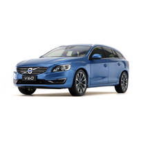 Modelo de coche VOLVO V60 T5 Wagon, escala 1:18, hecho a presión, azul/blanco, colección de regalos para niños, ornamento, exhibición de Metal, plástico, goma 2024 - compra barato