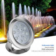 Submersible Vase Decoration 12W RGB Underwater LED Light Waterproof Fountain Lamp for Outdoor Swimming Pool 2024 - buy cheap
